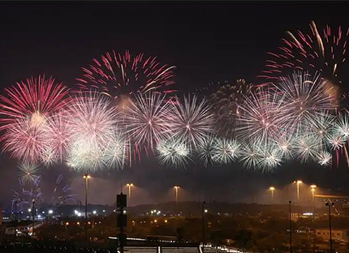 桃源县焰火晚会